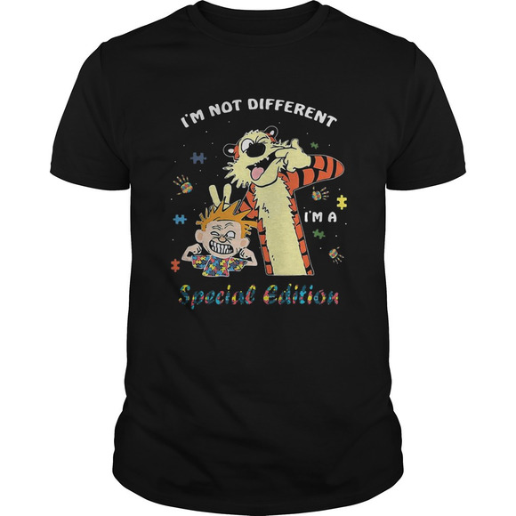 Tops - Autism Awareness Im Not Different Special Edition Calvin Hobbes Shirt